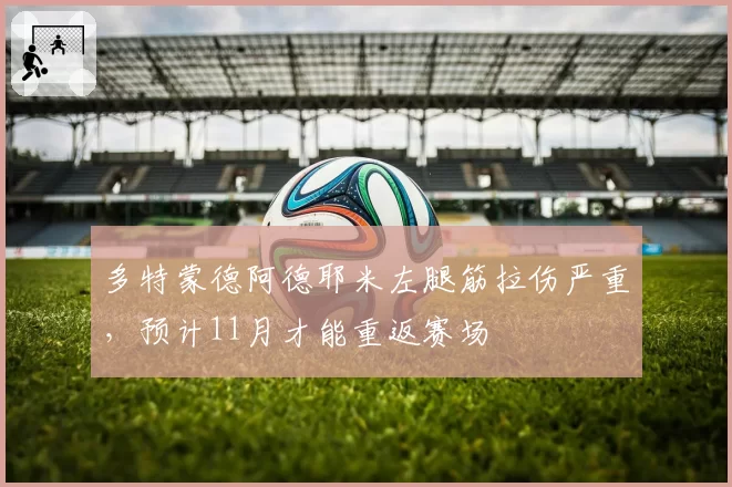 多特蒙德阿德耶米左腿筋拉伤严重,预计11月才能重返赛场